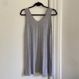 Casual Grey Jersey Swing Dress